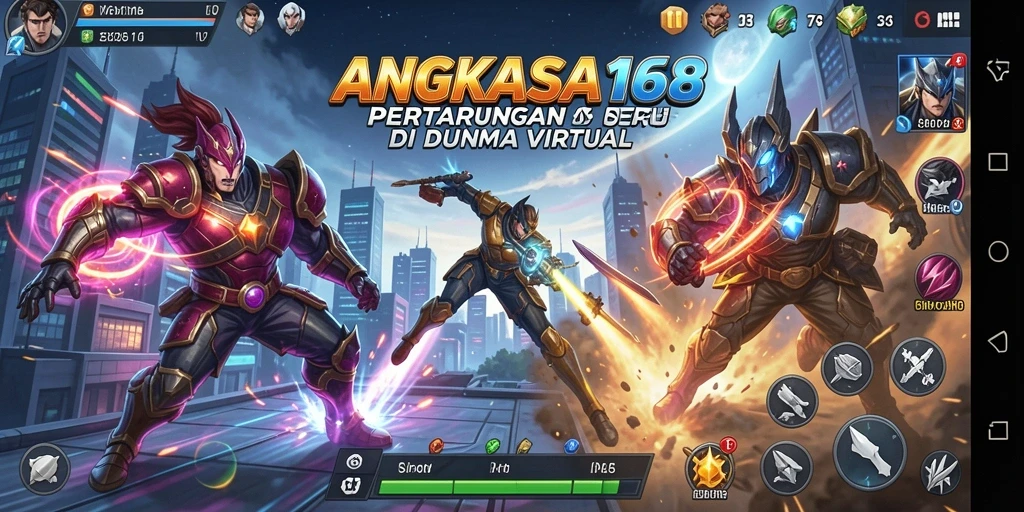 Tangkapan layar utama ANGKASA168 menampilkan aksi pertarungan yang mendebarkan.