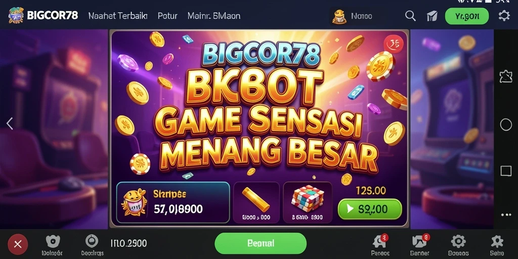 Gambaran gameplay menarik dari BIGCOR78, penuh aksi dan peluang menang.