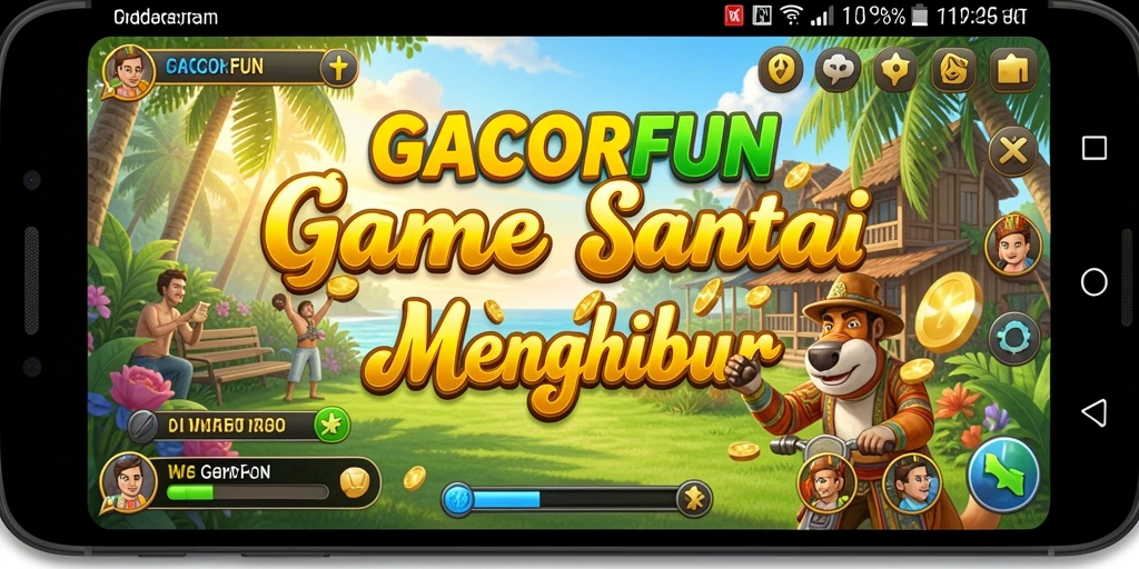 Tangkapan layar utama GACORFUN menampilkan aksi gameplay yang seru dan menyenangkan.