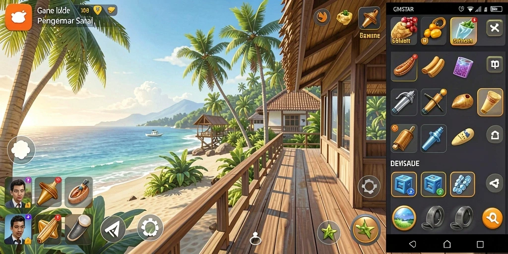 Tampilan gameplay GMSTAR yang menarik dan menyenangkan.