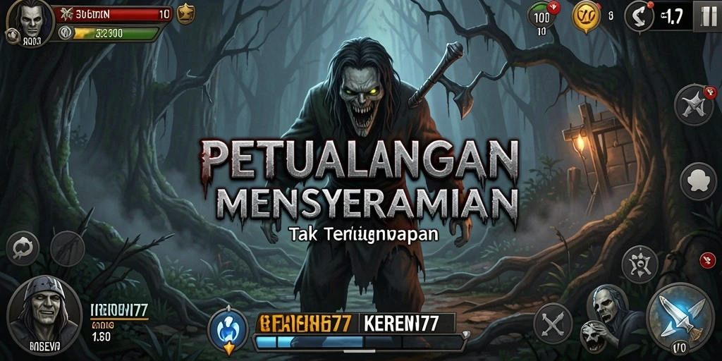 Tampilan gameplay KEREN77 yang menyeramkan dan mendebarkan.
